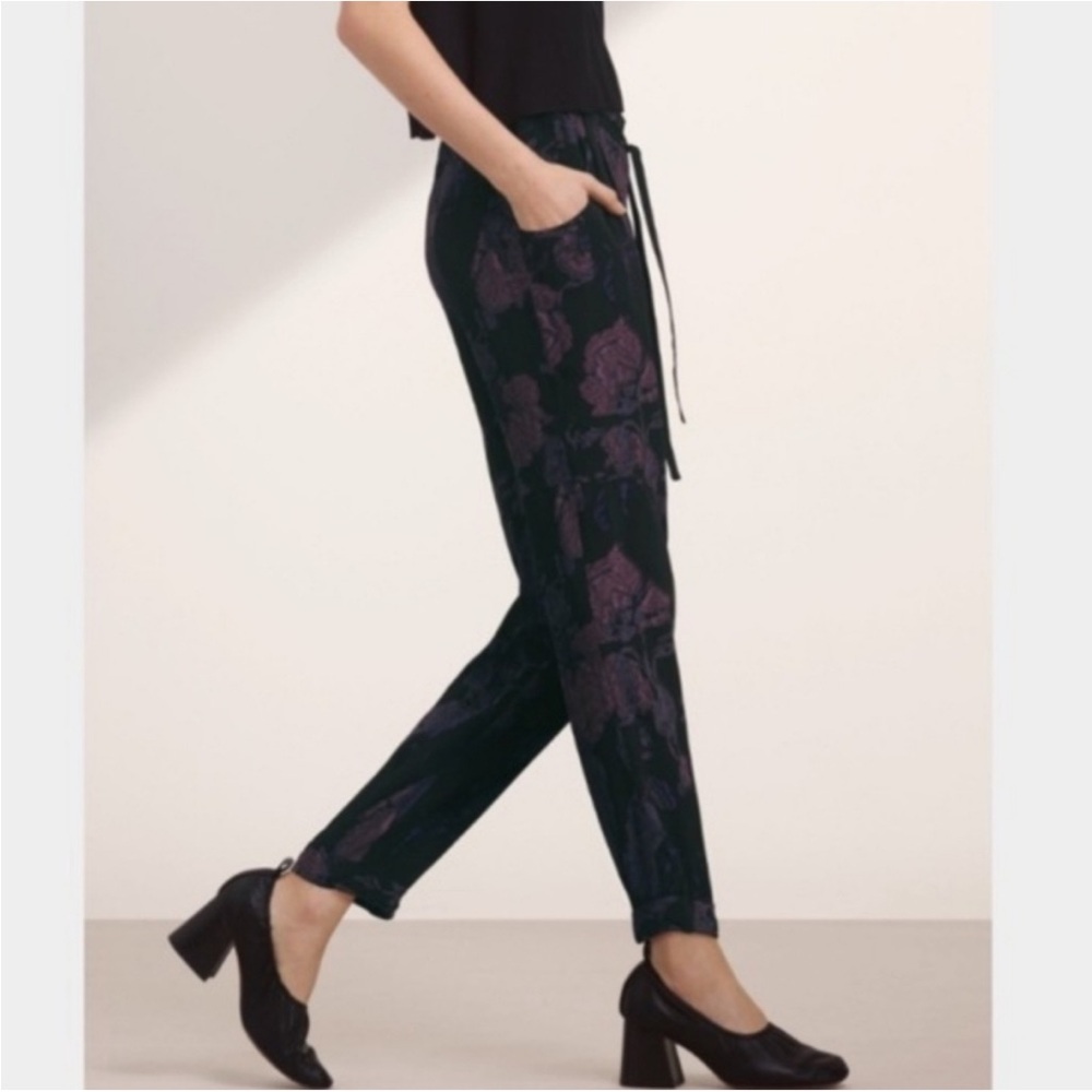 Wilfred Floral Black Women's Pants Size S